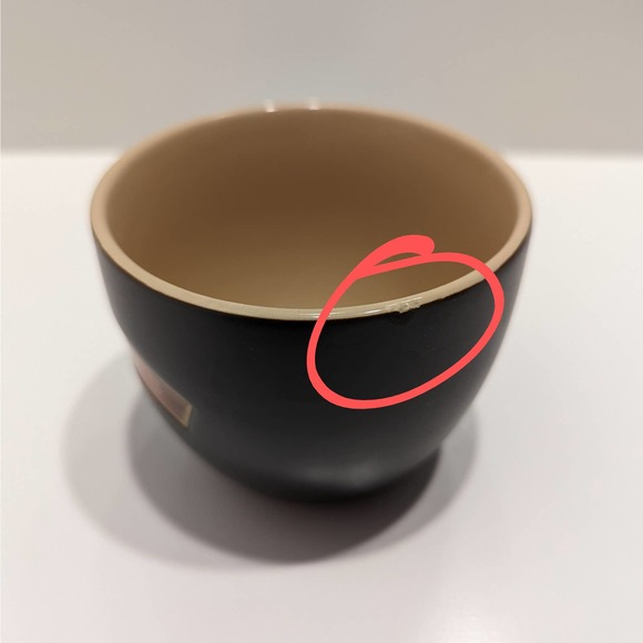 Baileys Irish Cream "Yours" and "Mine" Black Ceramic Liquor Mug Set Dessert Bowl - Picture 5 of 8